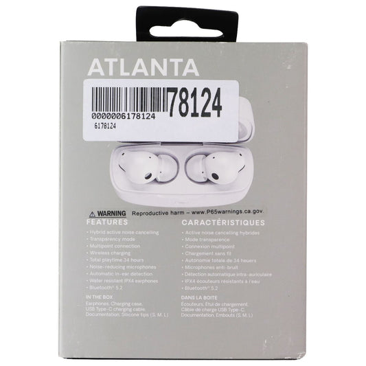 Urbanista Atlanta Active Noise Cancelling True Wireless Earbuds - Pure White Portable Audio - Headphones Urbanista - Simple Cell Bulk Wholesale Pricing - USA Seller