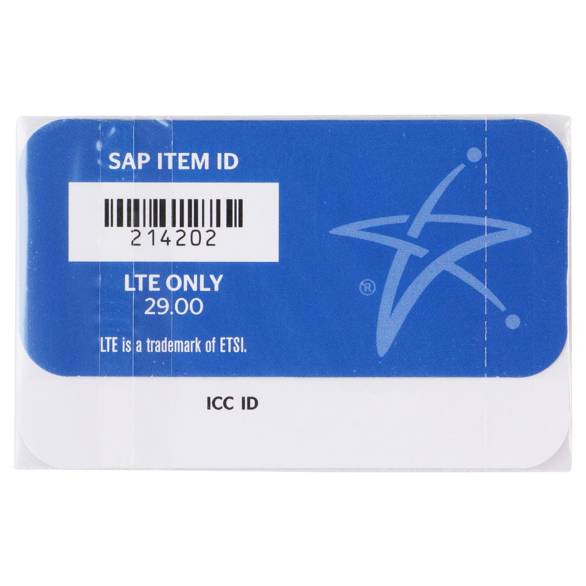 US Cellular eSIM (LTE Only) - SAP Item ID: 214202