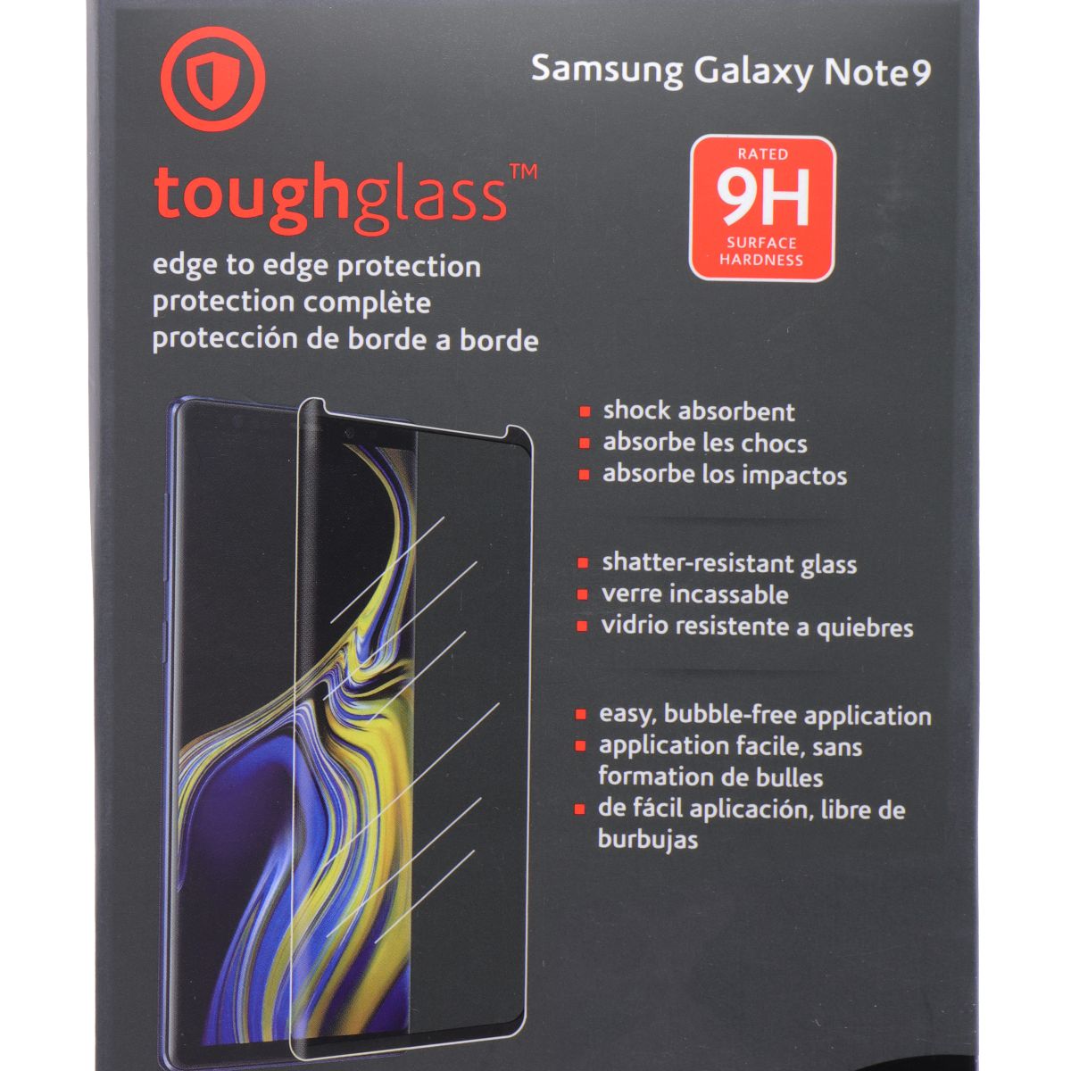 Ventev ToughGlass Tempered Glass Screen Protection Kit for Samsung Galaxy Note 9 Cell Phone - Screen Protectors Ventev - Simple Cell Bulk Wholesale Pricing - USA Seller