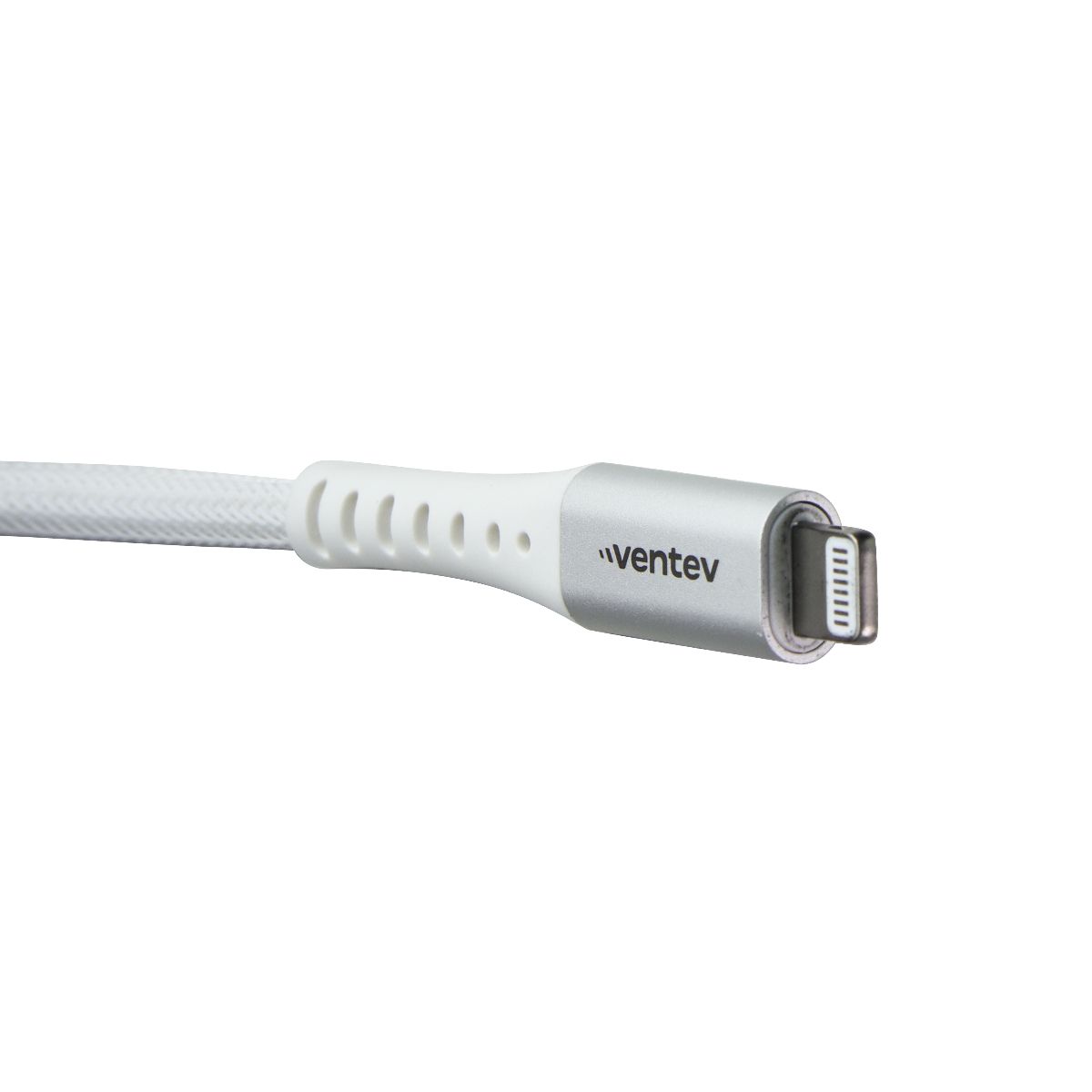 Ventev (10-Ft) Alloy Braided USB-C to Lightning 8-Pin MFi Cable - White Cell Phone - Cables & Adapters Ventev - Simple Cell Bulk Wholesale Pricing - USA Seller