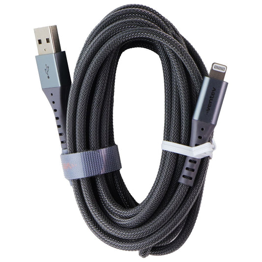 Ventev 10 Foot Alloy High Speed USB-A to Lightning 8-Pin Cable - Gray Cell Phone - Cables & Adapters Ventev - Simple Cell Bulk Wholesale Pricing - USA Seller