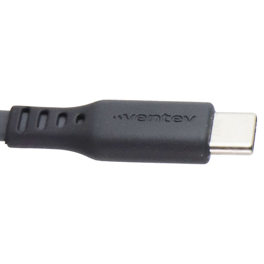 Ventev 3.3 Foot USB-C to USB-C High Speed Flat Cable - Gray Cell Phone - Cables & Adapters Ventev - Simple Cell Bulk Wholesale Pricing - USA Seller