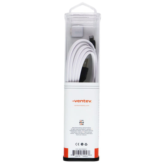 Ventev (6-Foot) USB-A to 8-Pin Charge and Sync Flat Cable for Apple - White Cell Phone - Cables & Adapters Ventev - Simple Cell Bulk Wholesale Pricing - USA Seller
