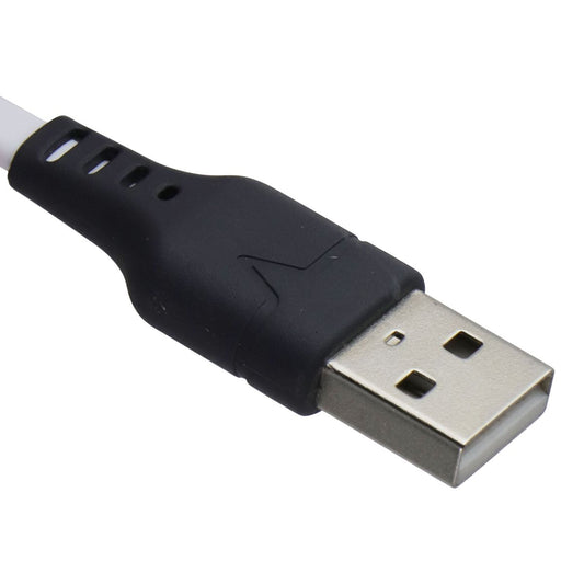 VENTEV 3.3 Foot USB-A to Lightning (8-Pin) High Speed Flat Cable - White Cell Phone - Cables & Adapters Ventev - Simple Cell Bulk Wholesale Pricing - USA Seller