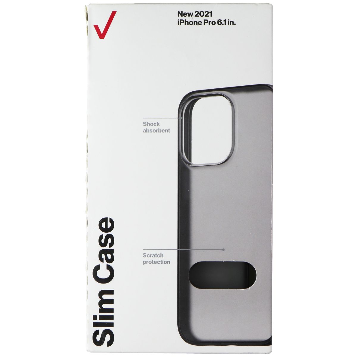 Verizon Slim Sustainable Hard Case for Apple iPhone 13 Pro - Black/Smokey Cell Phone - Cases, Covers & Skins Verizon - Simple Cell Bulk Wholesale Pricing - USA Seller