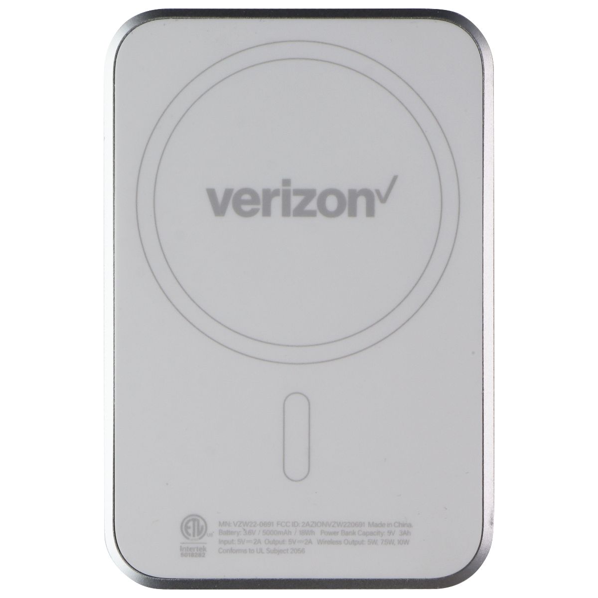 Verizon Magnetic 10W 5000 mAh Battery - White Cell Phone - Batteries Verizon - Simple Cell Bulk Wholesale Pricing - USA Seller