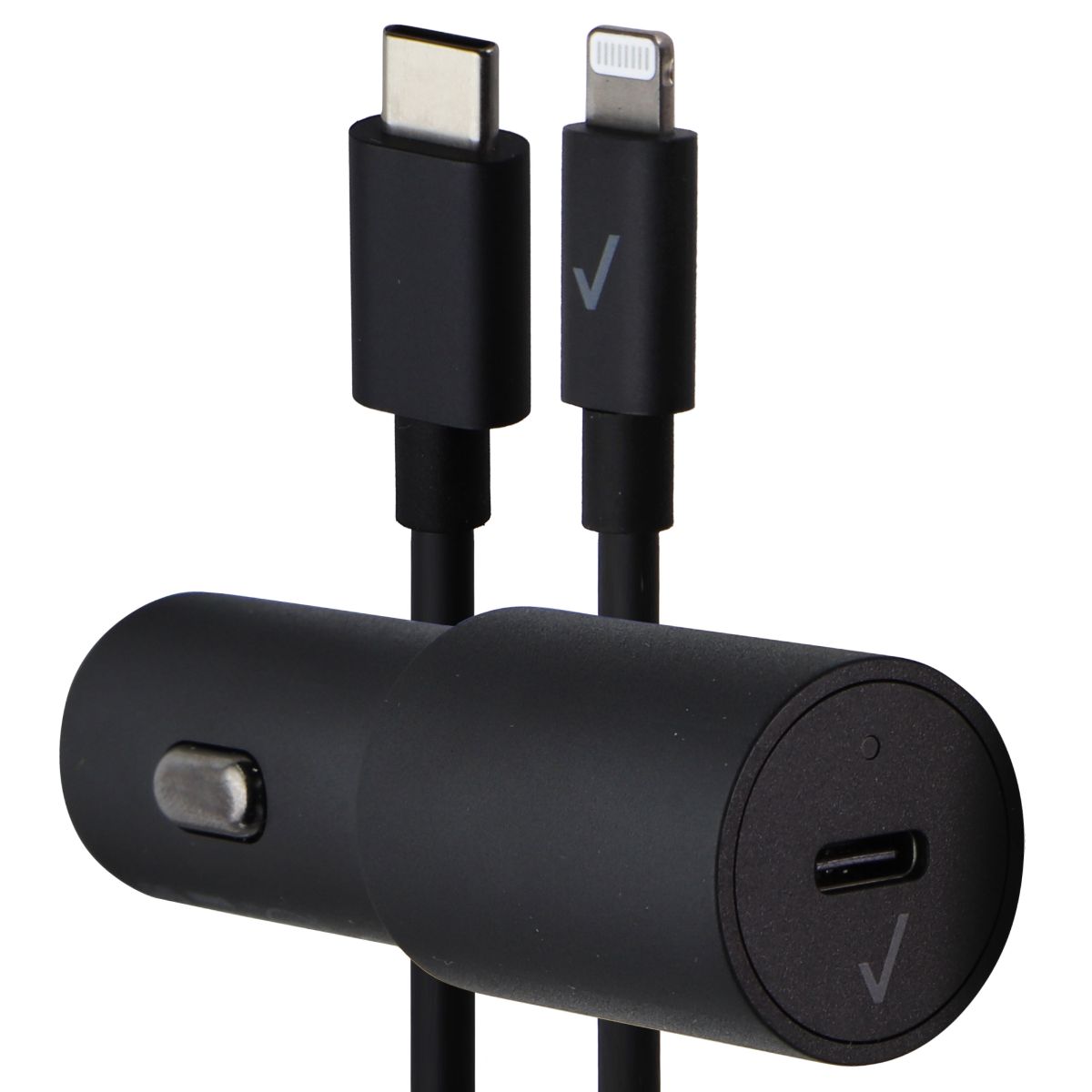 Verizon (6Ft) Vehicle Charger (30W) with USB-C to Lightning Cable - Black Cell Phone - Chargers & Cradles Verizon - Simple Cell Bulk Wholesale Pricing - USA Seller