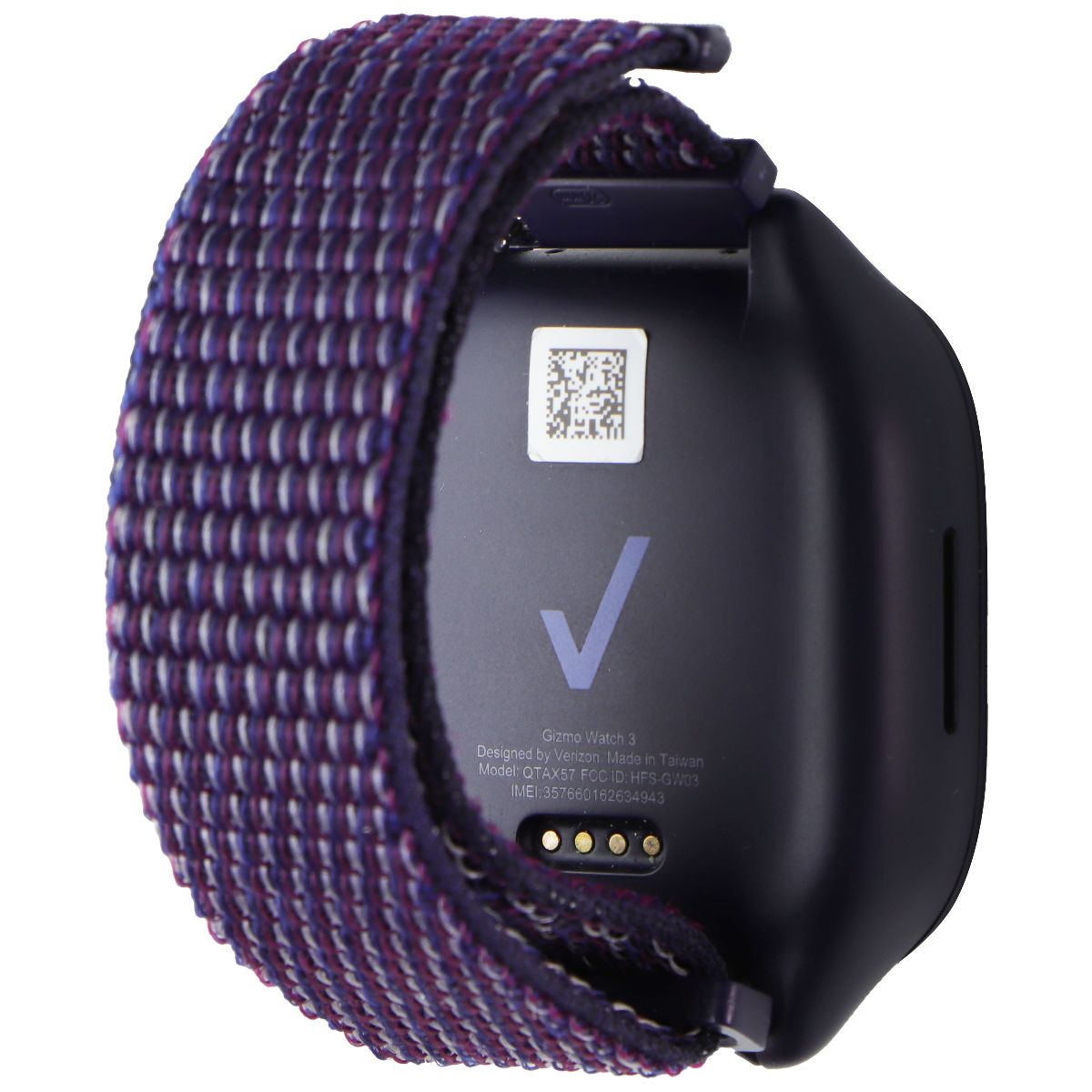 Verizon Gizmo Watch 3 LTE (QTAX57NN) - Dark Navy / Nylon Band Smart Watches Verizon - Simple Cell Bulk Wholesale Pricing - USA Seller