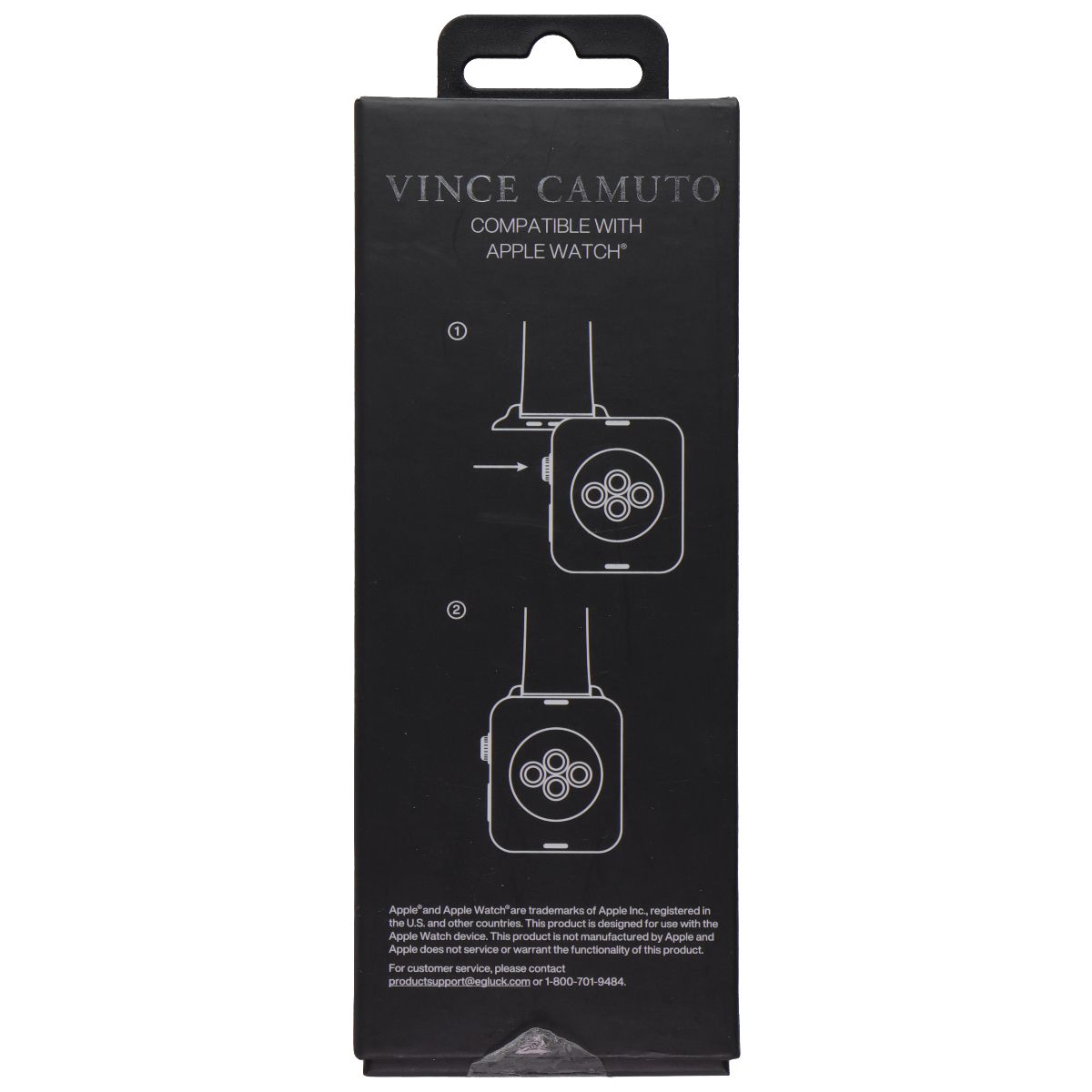 Vince Camuto Stainless Steel Watch Band for Apple Watch (42/44/45mm) - Gunmetal