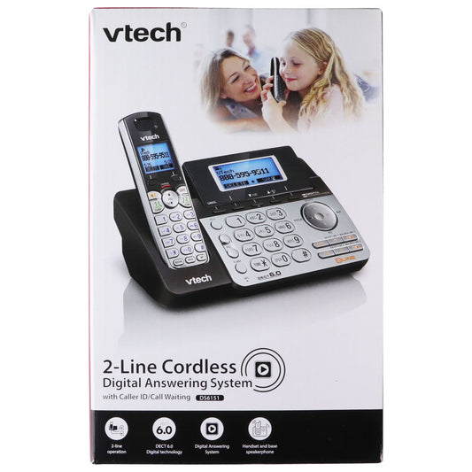 Vtech 2-Line Cordless Digital Answering System w/ Caller ID/Call Waiting DS6151 Home Telephones & Accessories - Cordless Telephones & Handsets Vtech - Simple Cell Bulk Wholesale Pricing - USA Seller