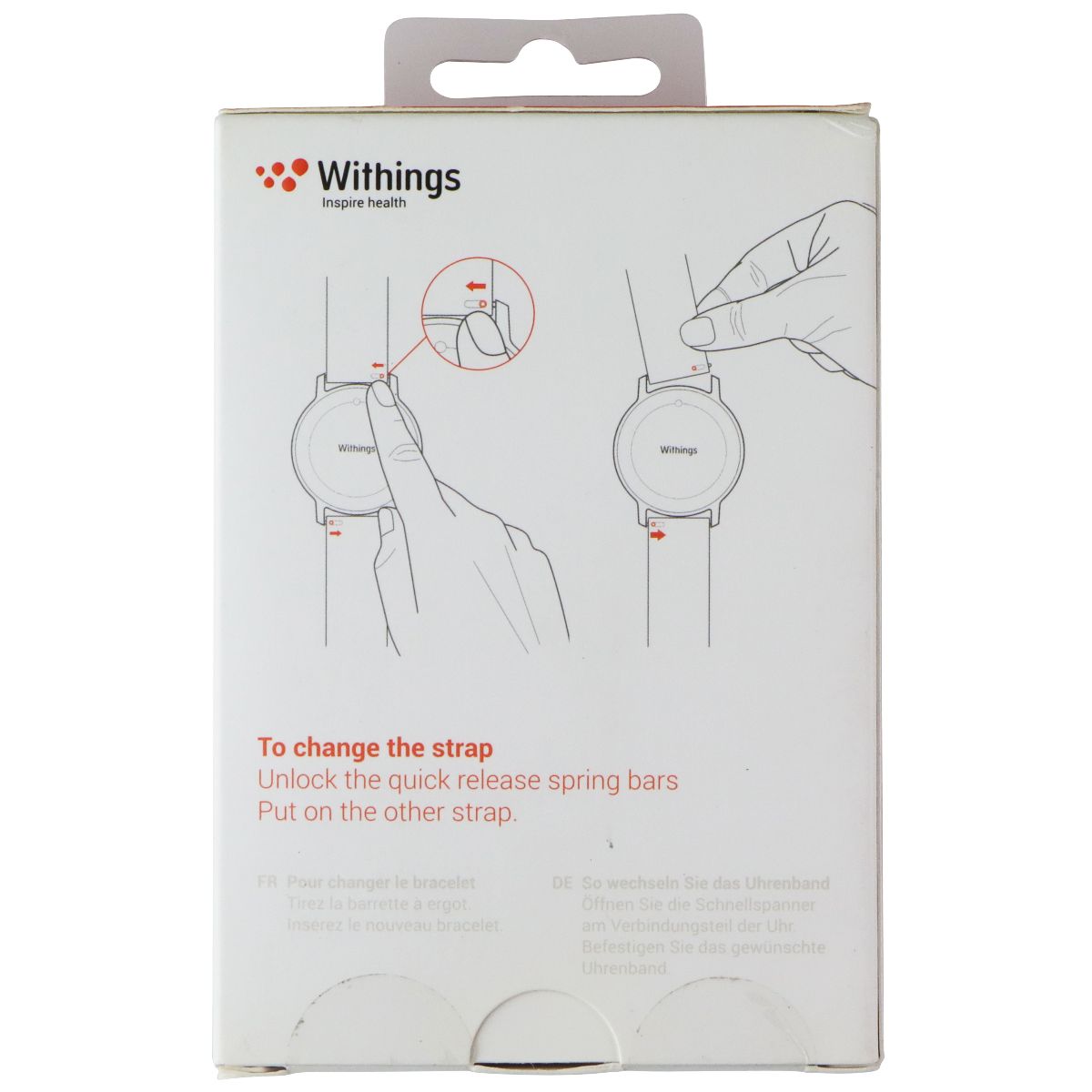 Withings Wristbands for Activite Pop Smartwatch - 3 Pack (Orange/Red/Blue) Smart Watch Accessories - Watch Bands Withings - Simple Cell Bulk Wholesale Pricing - USA Seller