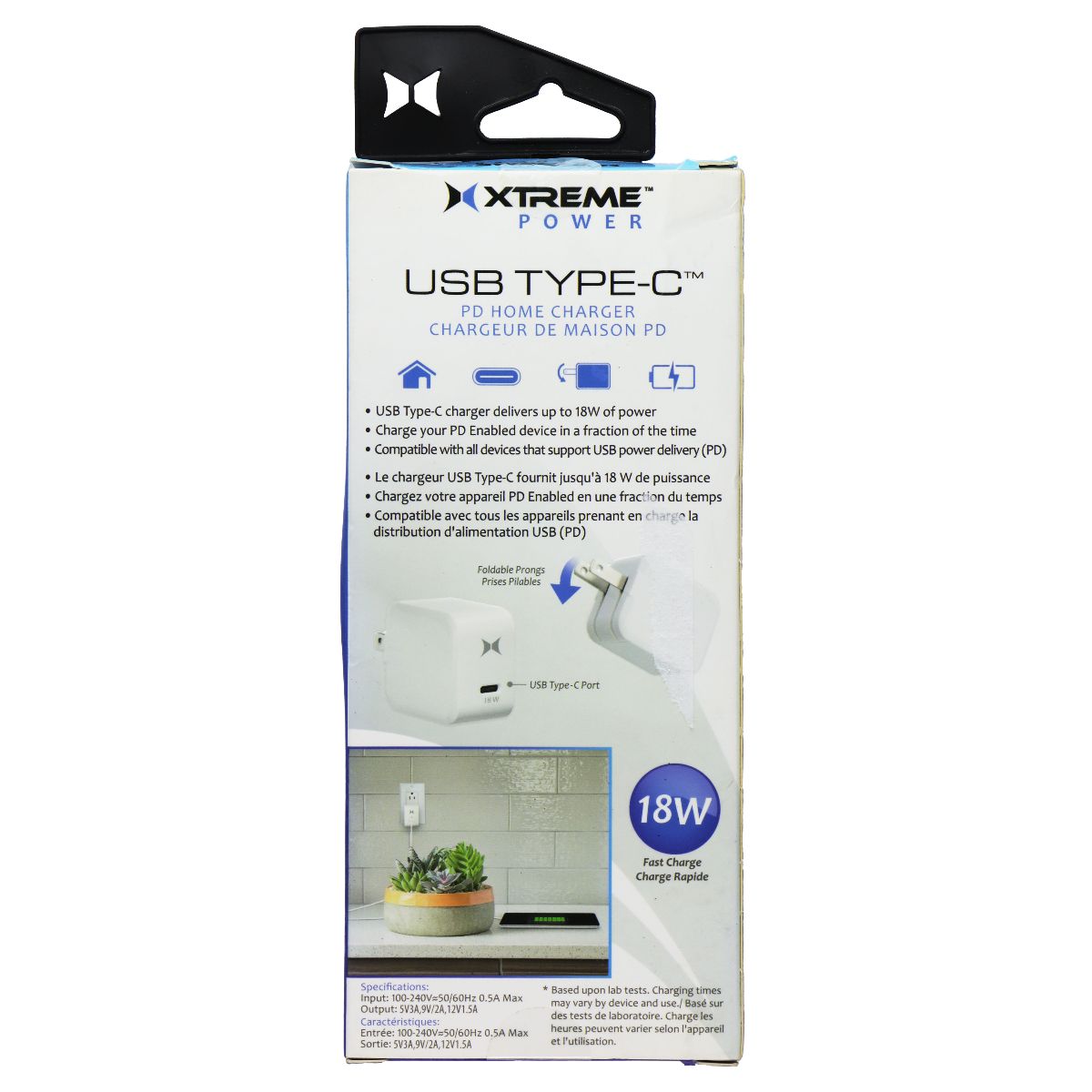 Xtreme 18W Power USB Type-C PD Home Charger - White Cell Phone - Chargers & Cradles Xtreme - Simple Cell Bulk Wholesale Pricing - USA Seller