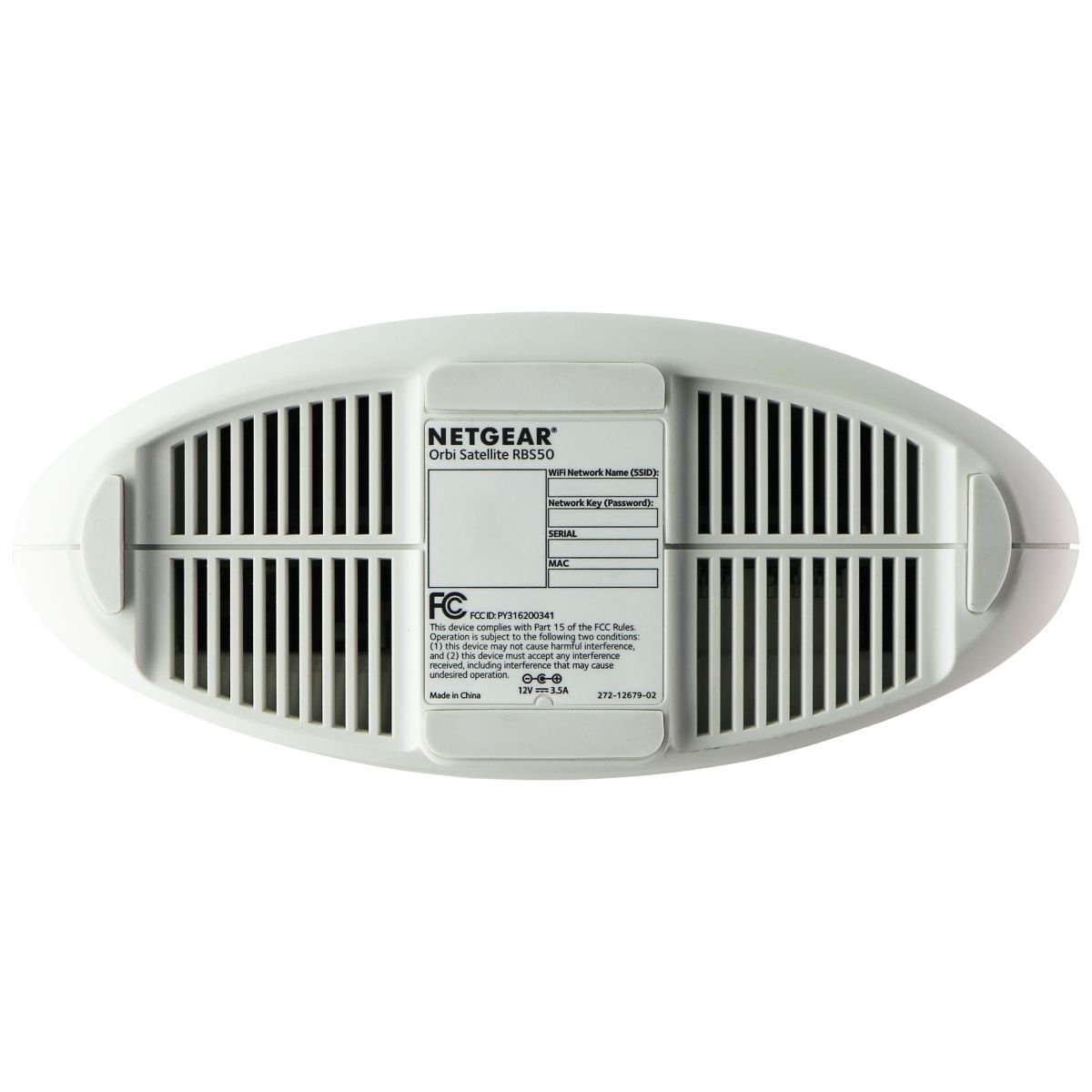 NetGear AC3000 Orbi Satellite RBS50 Add-on Satellite Extender - White Networking - Wireless Wi-Fi Routers Netgear - Simple Cell Bulk Wholesale Pricing - USA Seller