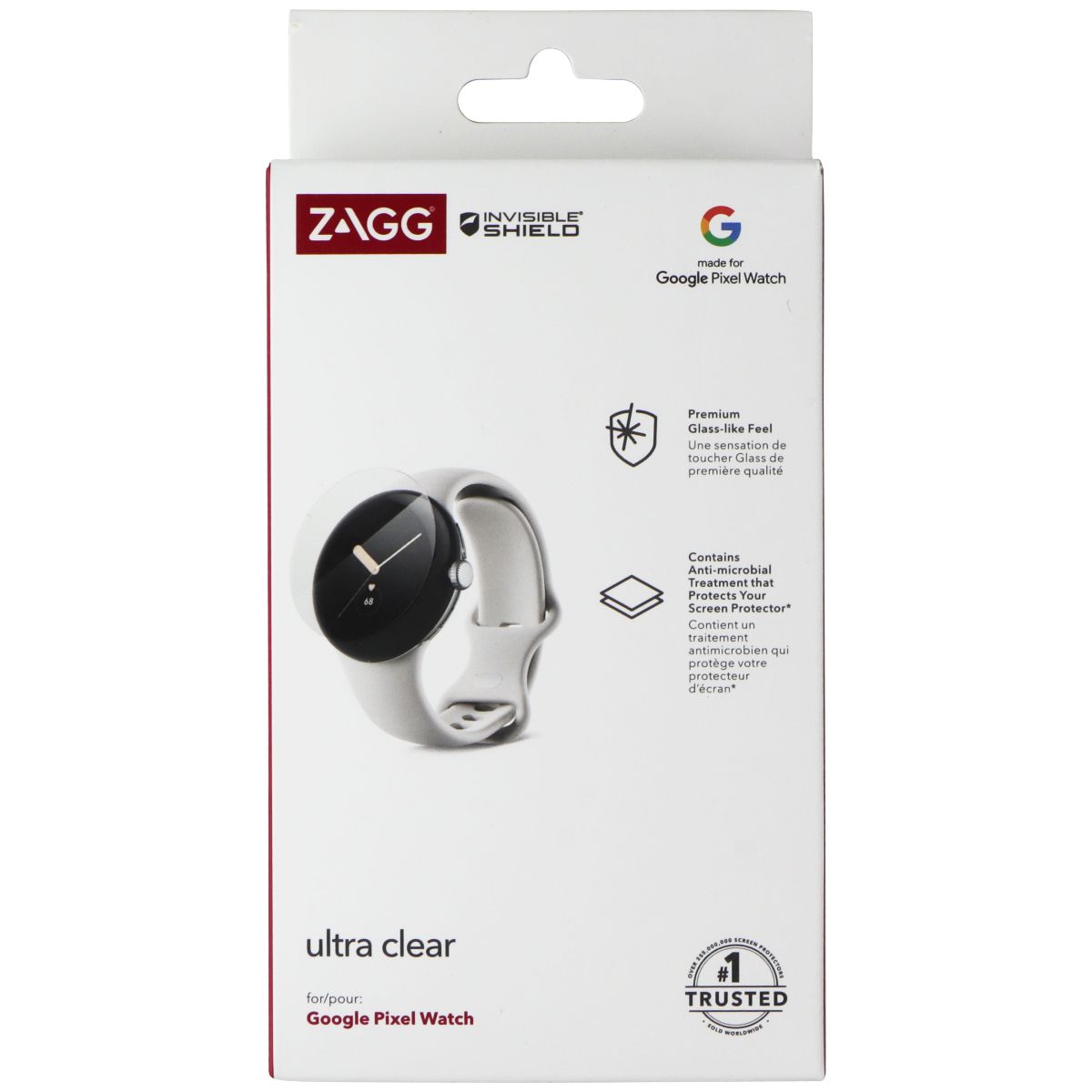 ZAGG InvisibleShield Ultra Clear for Google Pixel Watch 2 / Watch 1 - Clear Cell Phone - Screen Protectors Zagg - Simple Cell Bulk Wholesale Pricing - USA Seller