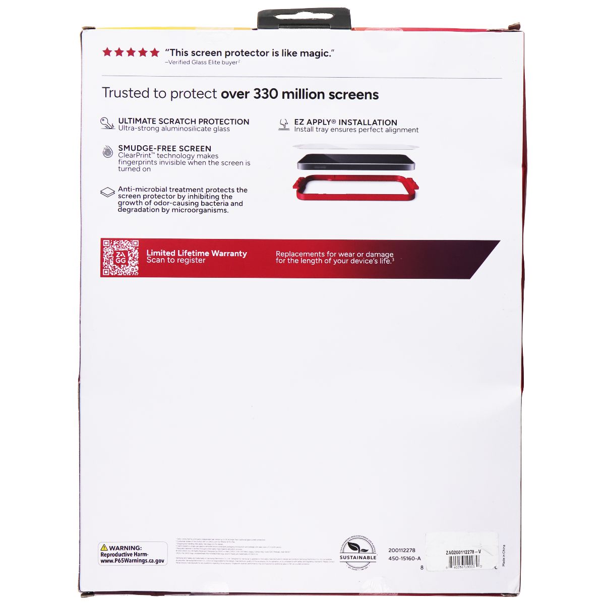 ZAGG InvisibleShield Glass Elite Protect for Samsung Galaxy Tab S9 iPad/Tablet Accessories - Screen Protectors Zagg - Simple Cell Bulk Wholesale Pricing - USA Seller