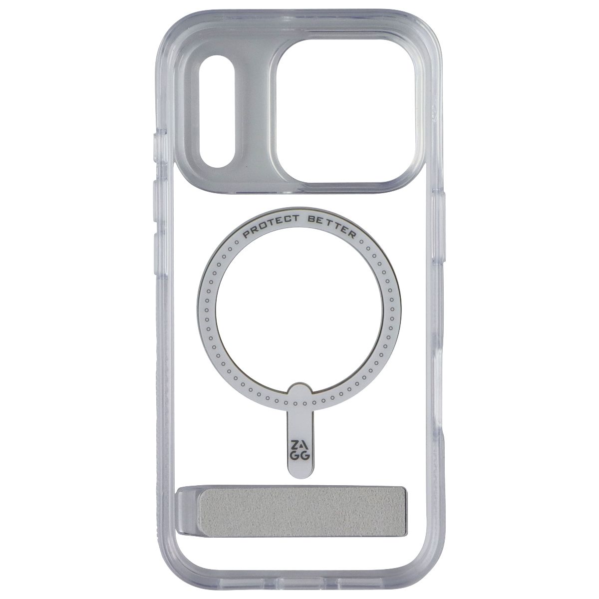 ZAGG Crystal Palace Snap Case w/ Kickstand for MagSafe for iPhone 17 Pro - Clear Cell Phone - Cases, Covers & Skins Zagg - Simple Cell Bulk Wholesale Pricing - USA Seller