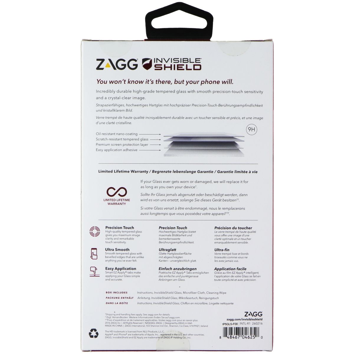 ZAGG Invisible Shield Glass Screen Protector for Apple iPhone 5se Cell Phone - Screen Protectors Zagg - Simple Cell Bulk Wholesale Pricing - USA Seller
