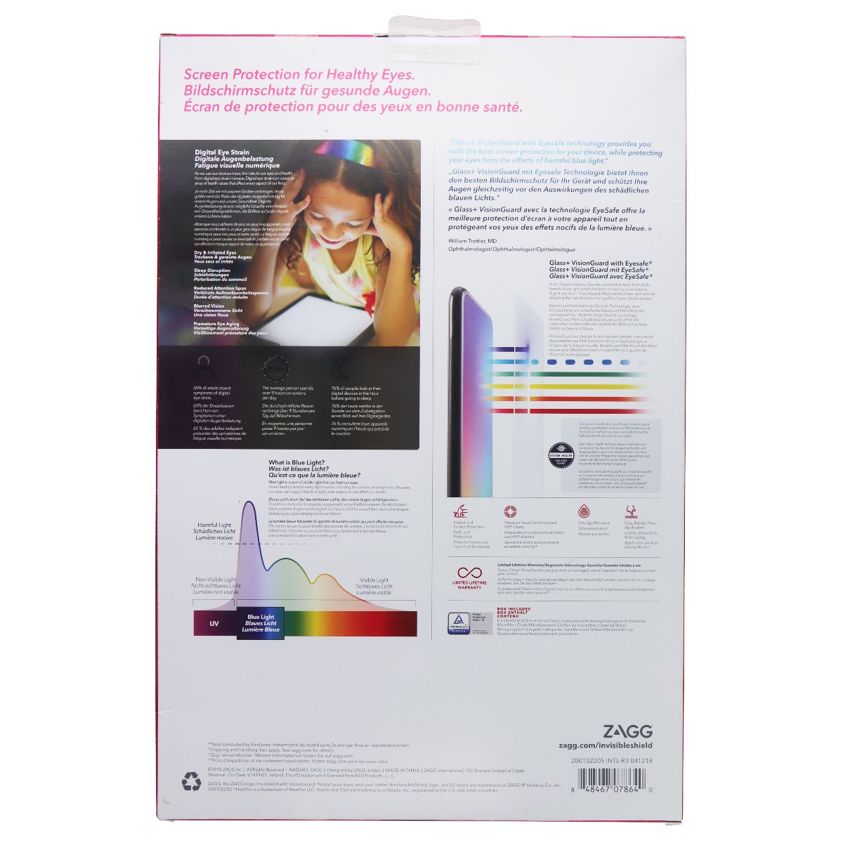 ZAGG Invisible Shield Glass + VisionGuard for Apple 12.9-in iPad Pro (2018) iPad/Tablet Accessories - Screen Protectors Zagg - Simple Cell Bulk Wholesale Pricing - USA Seller