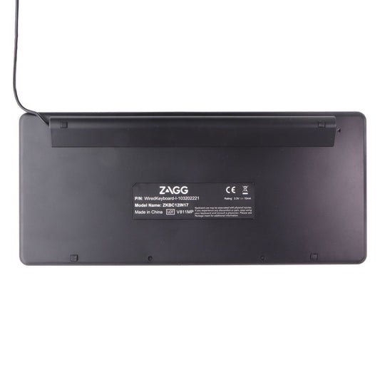 ZAGG Full Size Wired Keyboard w/USB-C Cable for Windows/PC/Laptop - UK ENGLISH Keyboards/Mice - Keyboards & Keypads Zagg - Simple Cell Bulk Wholesale Pricing - USA Seller