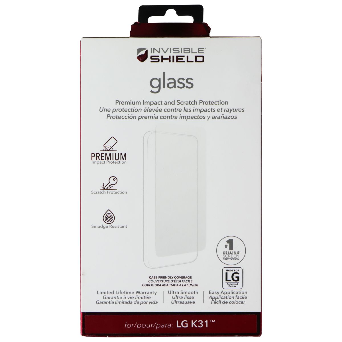 ZAGG Invisible Shield Glass Screen Protector for LG K31 Cell Phone - Screen Protectors Zagg - Simple Cell Bulk Wholesale Pricing - USA Seller