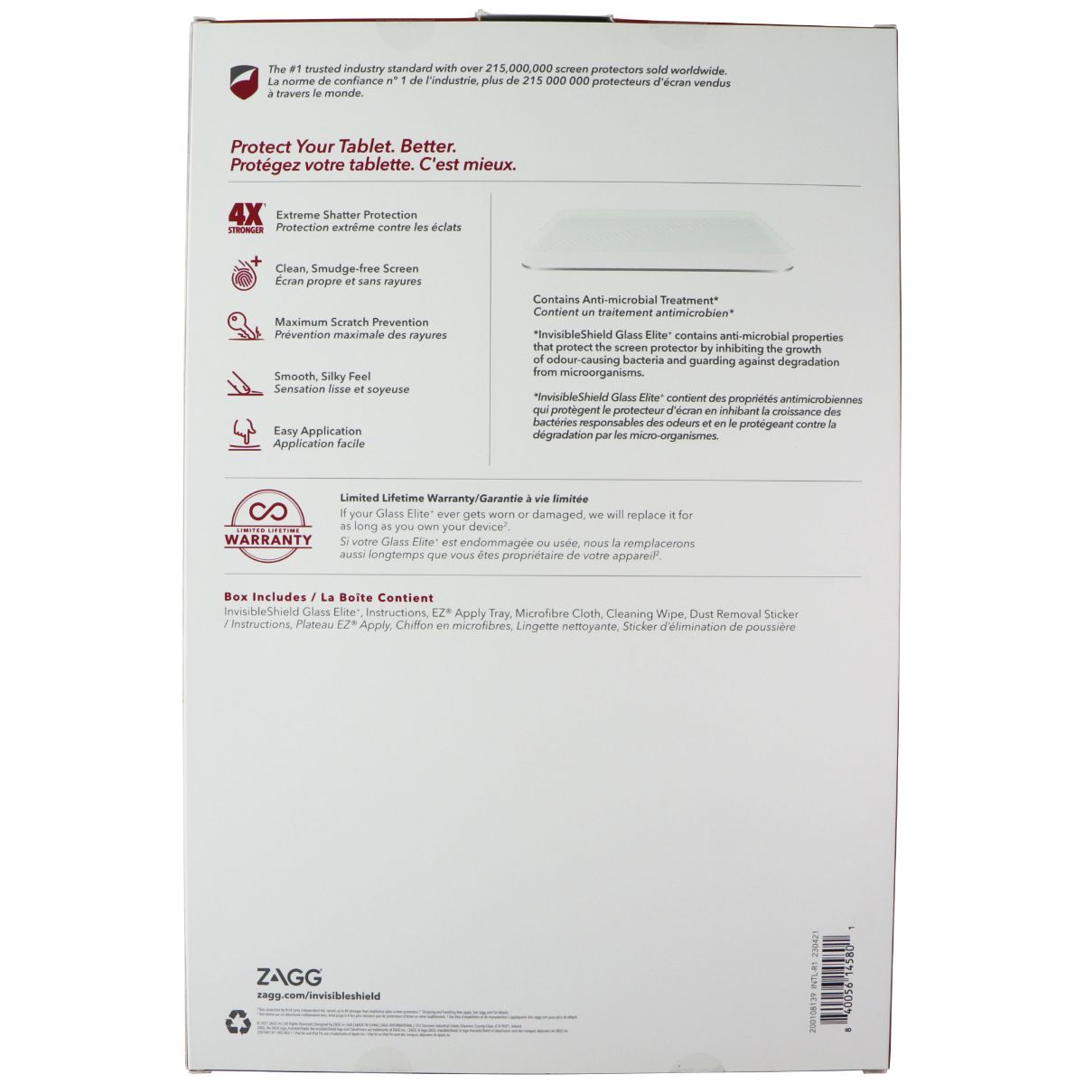 ZAGG InvisibleShield (Glass Elite+) for Apple iPad Pro 12.9 (2021) & Gen 4/3 iPad/Tablet Accessories - Screen Protectors Zagg - Simple Cell Bulk Wholesale Pricing - USA Seller