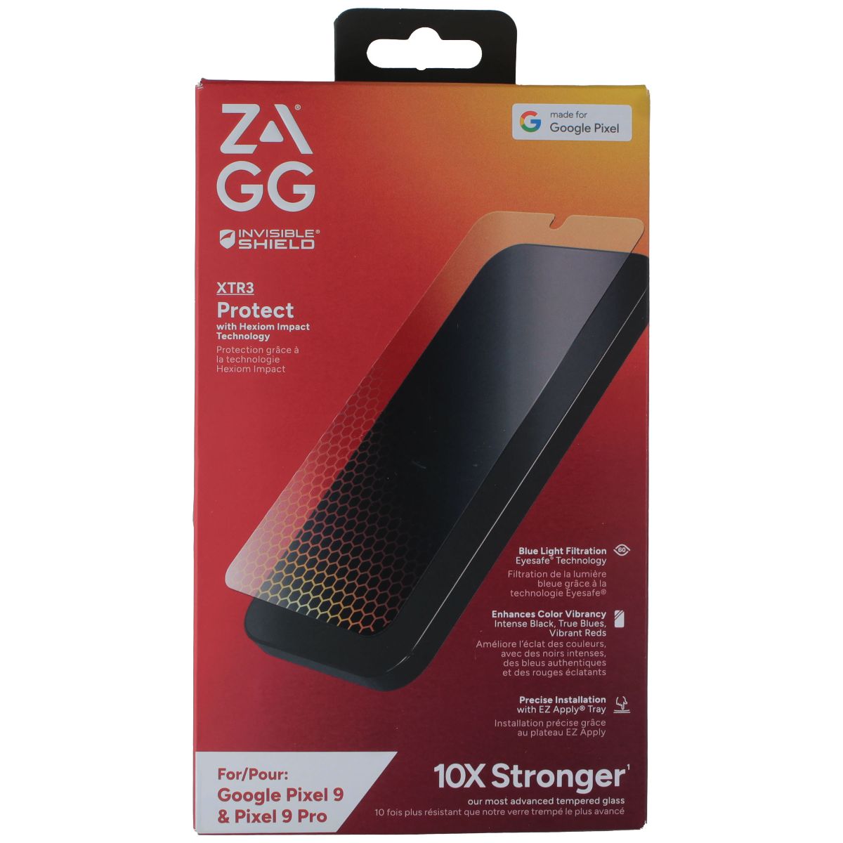 ZAGG Invisible Shield XTR3 Screen Protector for Google Pixel 9 / 9 Pro Cell Phone - Screen Protectors Zagg - Simple Cell Bulk Wholesale Pricing - USA Seller