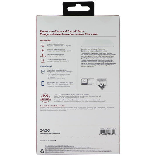 ZAGG GlassFusion VisionGuard+ Screen Protector for Galaxy S21 5G - Clear Cell Phone - Screen Protectors Zagg - Simple Cell Bulk Wholesale Pricing - USA Seller