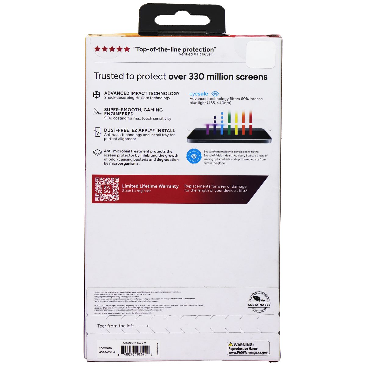 ZAGG Invisible Shield XTR3 Screen Protector for Apple iPhone 15 Cell Phone - Screen Protectors Zagg - Simple Cell Bulk Wholesale Pricing - USA Seller