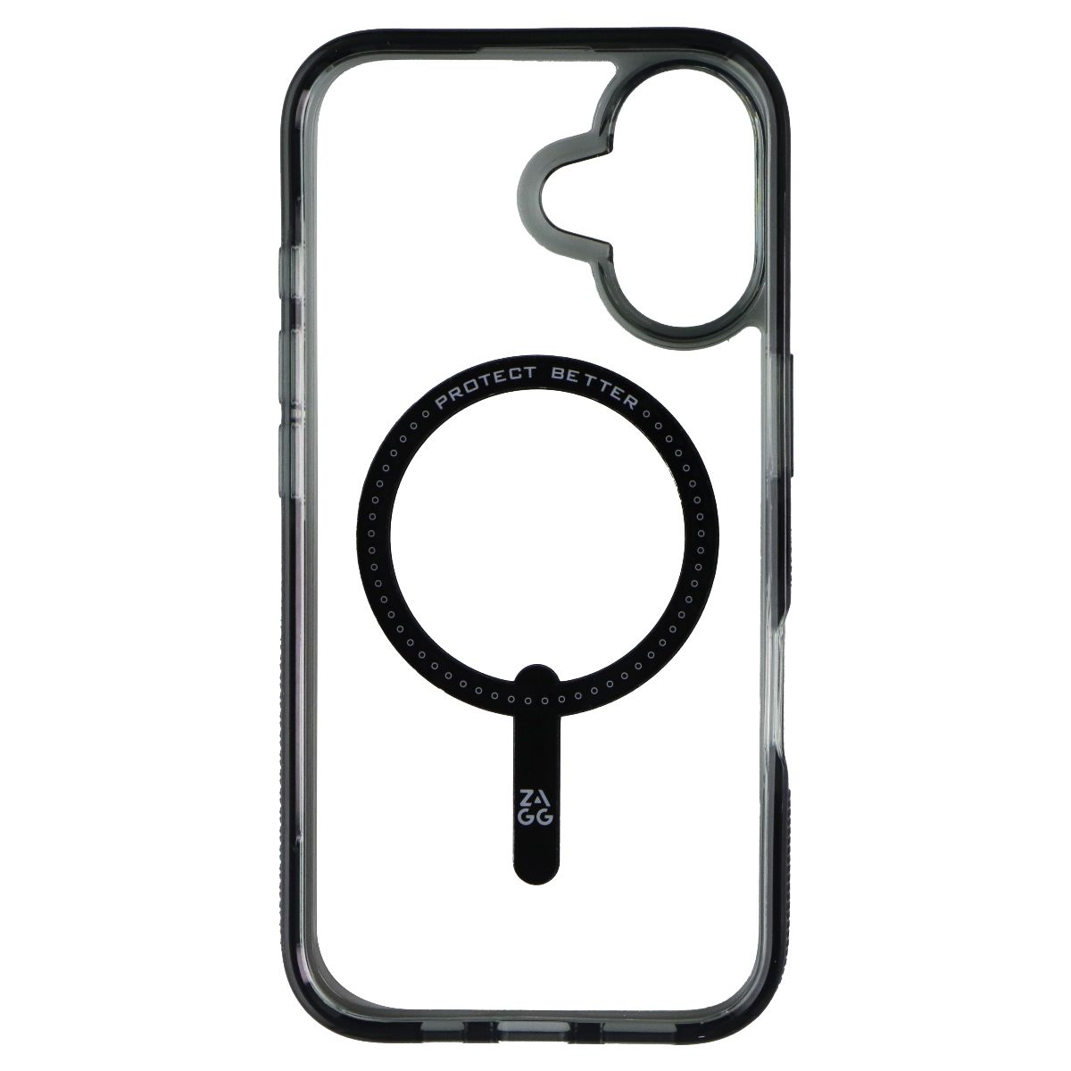 ZAGG Santa Cruz Snap Case for MagSafe for Apple iPhone 16 - Clear / Black Cell Phone - Cases, Covers & Skins Zagg - Simple Cell Bulk Wholesale Pricing - USA Seller