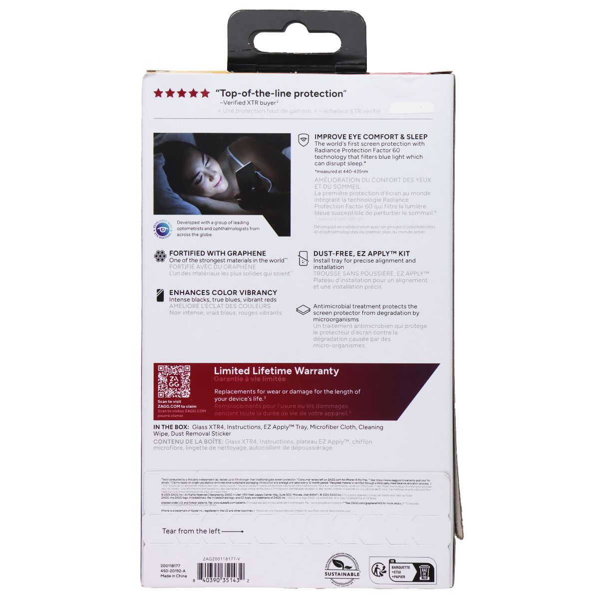 ZAGG XTR4 Invisible Shield Screen Protector for Apple iPhone 16e/14/13/13 Pro Cell Phone - Screen Protectors Zagg - Simple Cell Bulk Wholesale Pricing - USA Seller