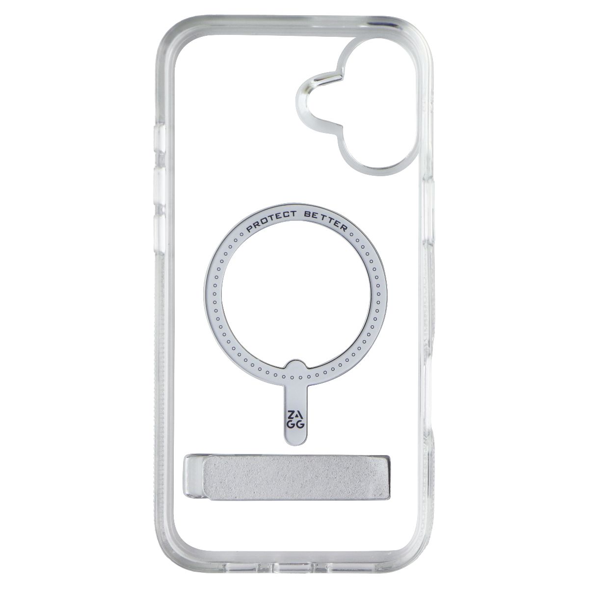 ZAGG Crystal Palace Snap Kickstand Case for MagSafe for iPhone 16 Plus - Clear