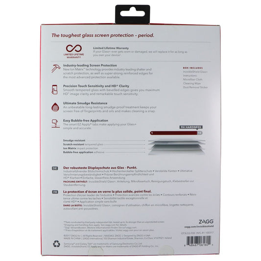 ZAGG InvisibleShield (Glass+) Screen Protector for Samsung Galaxy Tab S3