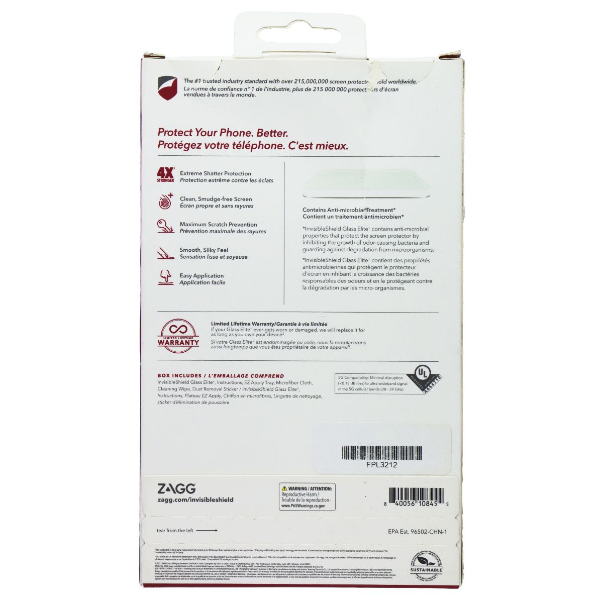 ZAGG (Glass Elite+) Screen Protector for Samsung Galaxy A02 and A32 5G