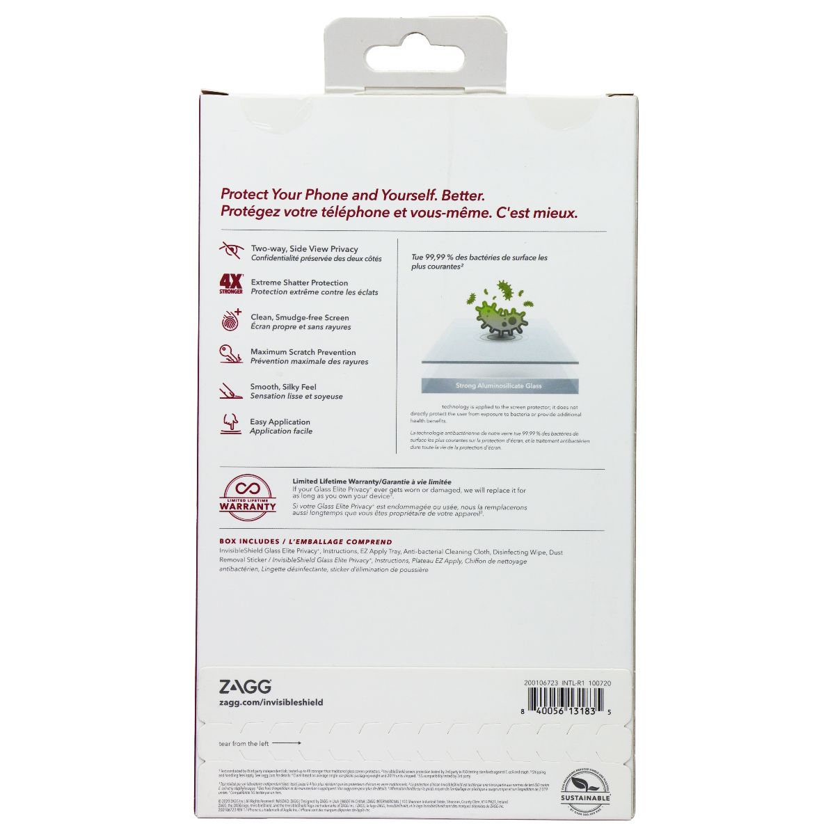 ZAGG InvisibleShield Glass Elite Privacy+ Glass for Apple iPhone 12 Pro Max Cell Phone - Screen Protectors Zagg - Simple Cell Bulk Wholesale Pricing - USA Seller