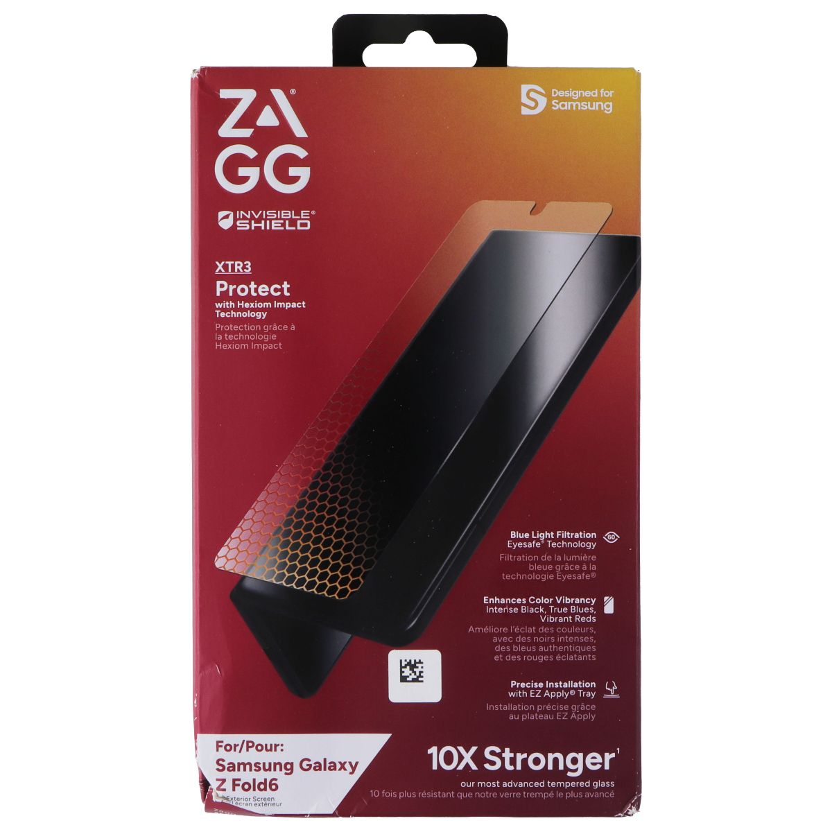 ZAGG Invisible Shield XTR3 Screen Protector for Samsung Galaxy Z Fold6 Cell Phone - Cases, Covers & Skins Zagg - Simple Cell Bulk Wholesale Pricing - USA Seller
