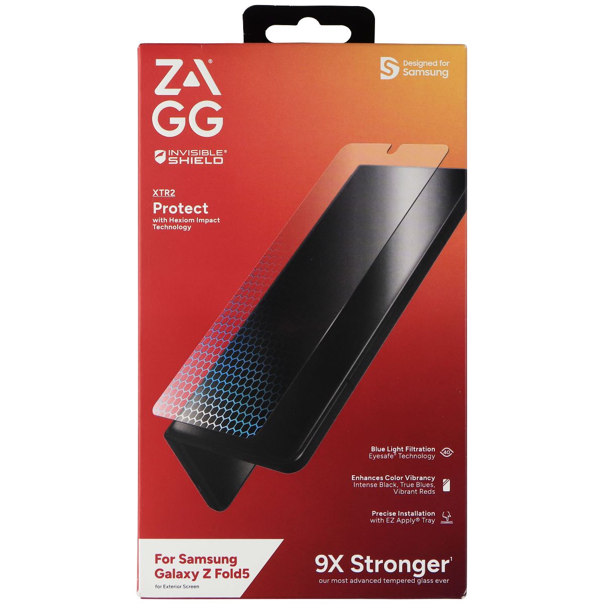 ZAGG InvisibleShield (Glass XTR2) Screen Protector for Samsung Galaxy Z Fold5 Cell Phone - Screen Protectors Zagg - Simple Cell Bulk Wholesale Pricing - USA Seller