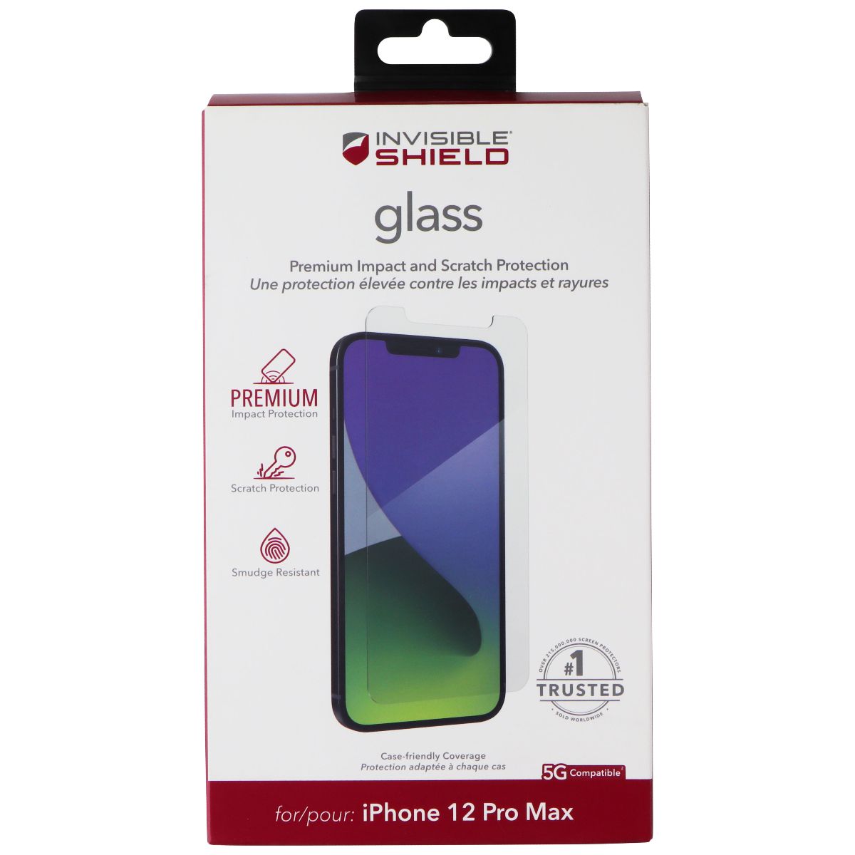 ZAGG Invisible Shield Glass Screen Protector for Apple iPhone 12 Pro Max Cell Phone - Screen Protectors Zagg - Simple Cell Bulk Wholesale Pricing - USA Seller