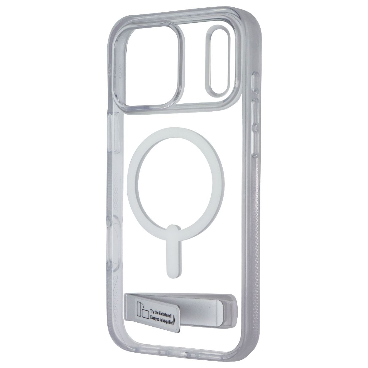 ZAGG Crystal Palace Kickstand Case for MagSafe for iPhone 17 Pro Max - Clear Cell Phone - Cases, Covers & Skins Zagg - Simple Cell Bulk Wholesale Pricing - USA Seller