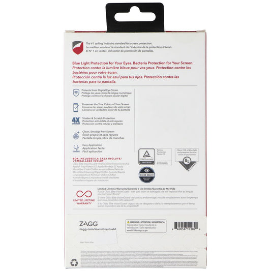 ZAGG InvisibleShield Glass Elite VisionGuard+ Protector for Google Pixel 4a Cell Phone - Screen Protectors Zagg - Simple Cell Bulk Wholesale Pricing - USA Seller