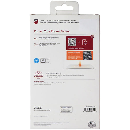 ZAGG Invisible Shield (Glass XTR) Screen Protector for iPhone 13 Pro Max - Clear Cell Phone - Screen Protectors Zagg - Simple Cell Bulk Wholesale Pricing - USA Seller