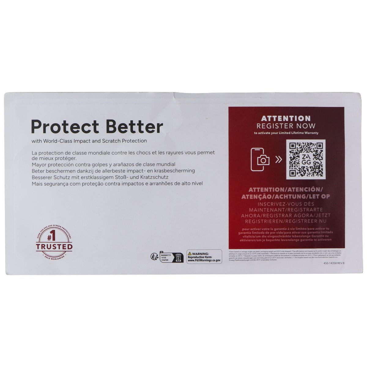 ZAGG Invisible Shield Fusion XTR2 Eco Curve for Samsung Galaxy S23 Ultra Cell Phone - Screen Protectors Zagg - Simple Cell Bulk Wholesale Pricing - USA Seller