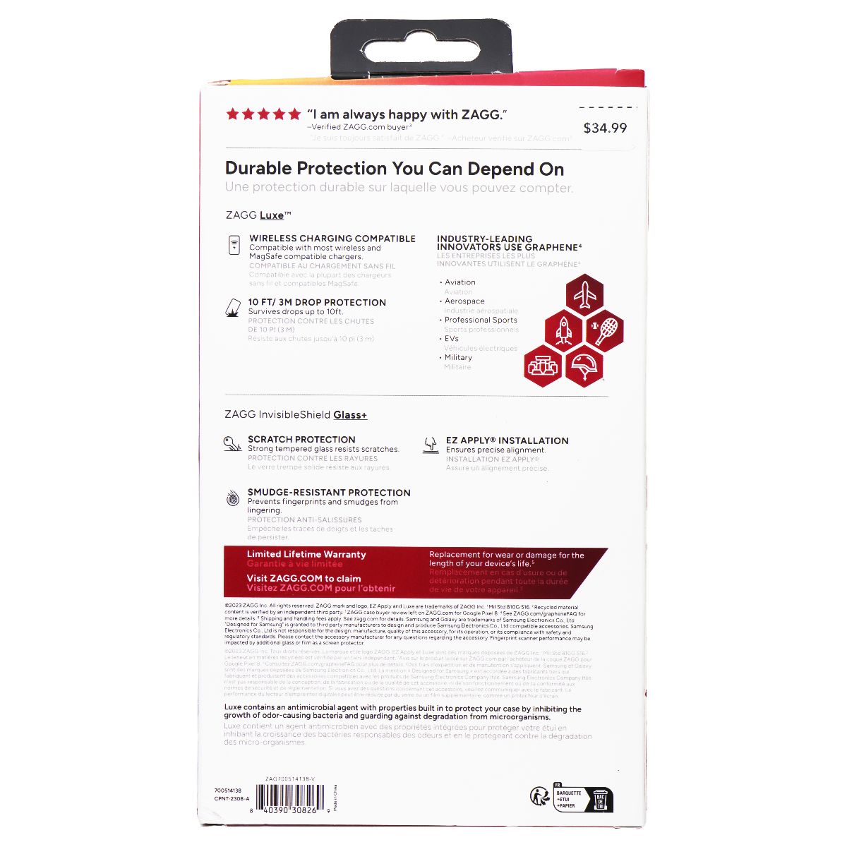 ZAGG 360 Protection Bundle (Glass & Case) for Samsung Galaxy A15/A15 5G - Clear Cell Phone - Accessory Bundles Zagg - Simple Cell Bulk Wholesale Pricing - USA Seller