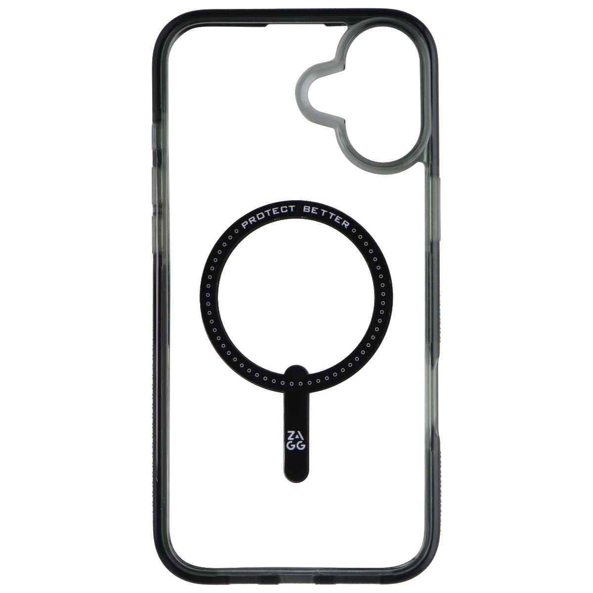 ZAGG Santa Cruz Snap Case for MagSafe for Apple iPhone 16 Plus - Clear/Black Cell Phone - Cases, Covers & Skins Zagg - Simple Cell Bulk Wholesale Pricing - USA Seller
