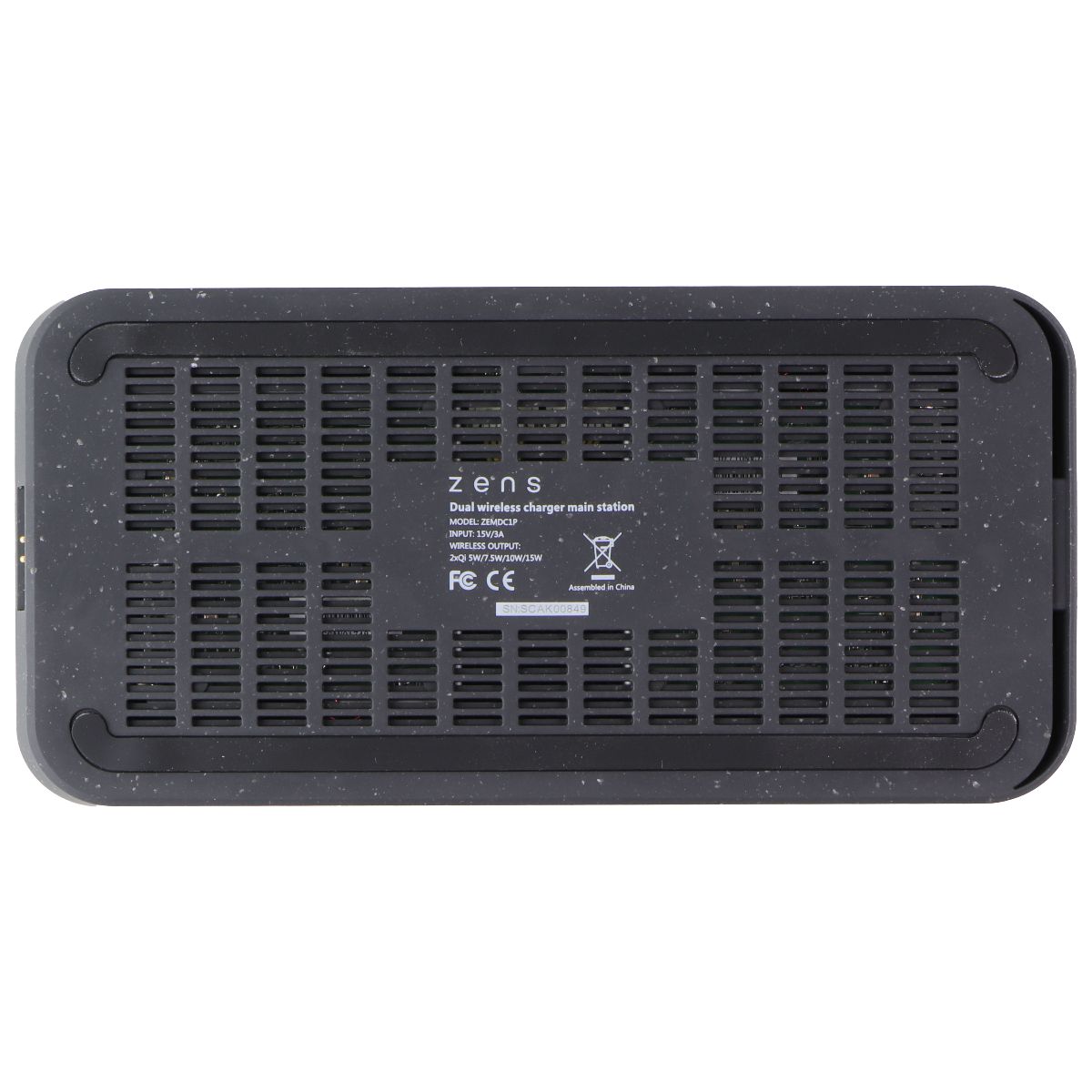 Zens Modular Dual Wireless Charger Main Station - Black Cell Phone - Chargers & Cradles ZENS - Simple Cell Bulk Wholesale Pricing - USA Seller