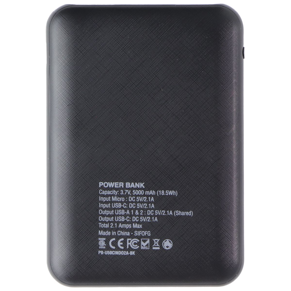 ZGear (5,000mAh) Slim Power Bank with Dual Charging Ports - Black Cell Phone - Chargers & Cradles ZGEAR - Simple Cell Bulk Wholesale Pricing - USA Seller