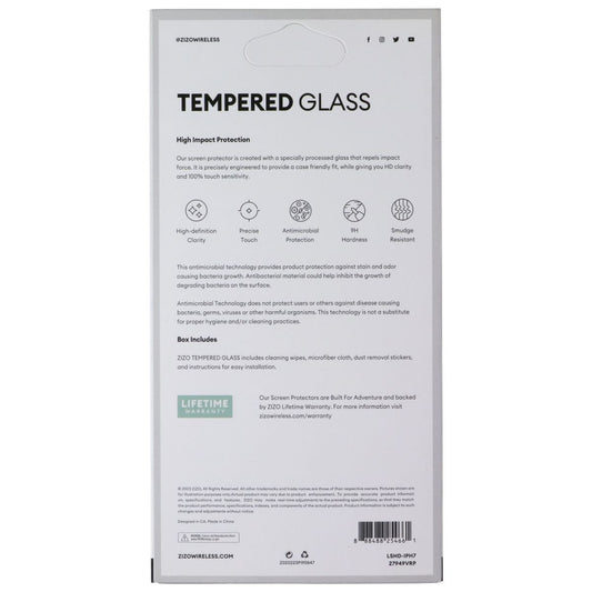 ZIZO Tempered Glass Screen Protector for Apple iPhone 6/6s/7/8 Cell Phone - Screen Protectors Zizo - Simple Cell Bulk Wholesale Pricing - USA Seller
