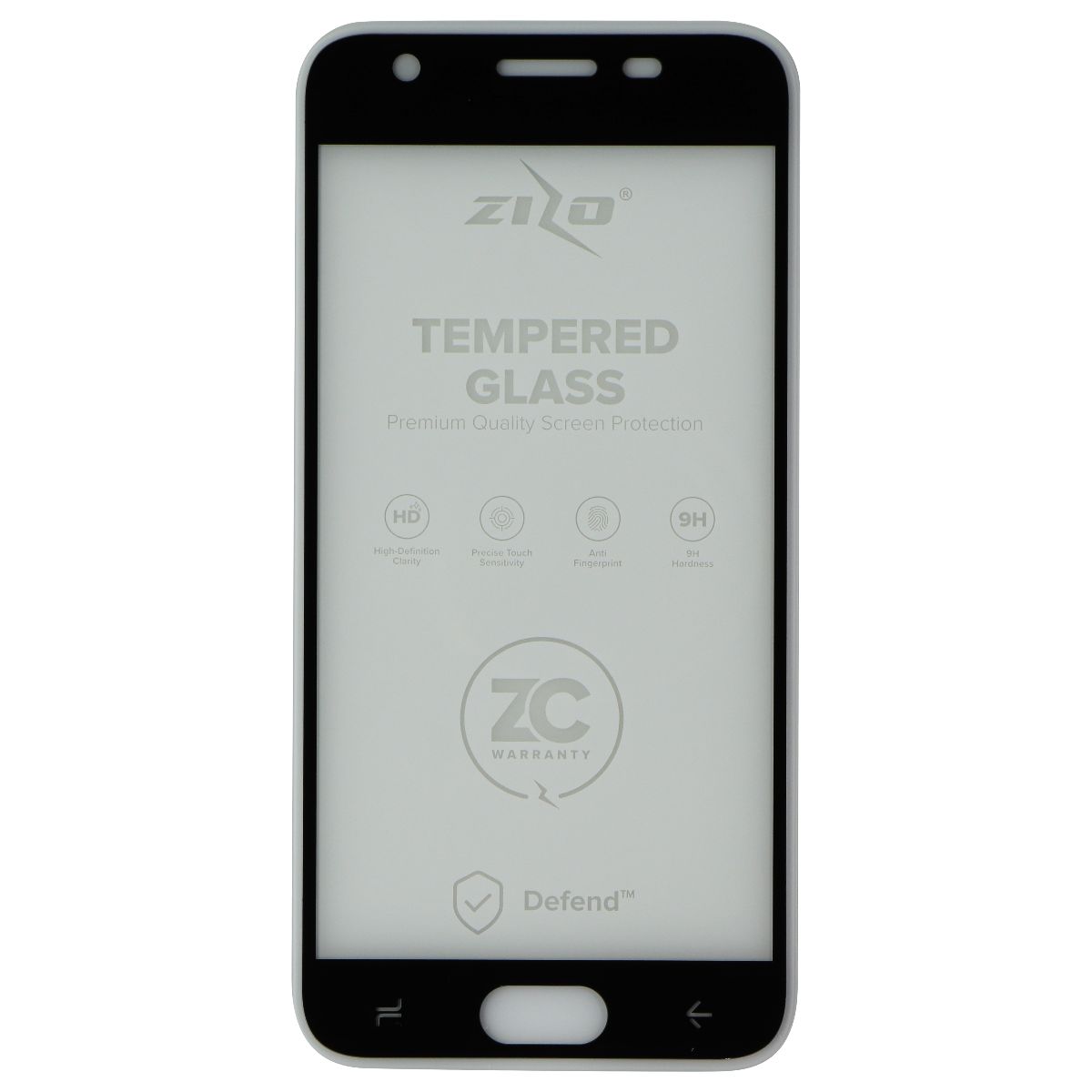 Zizo Flux Series Hybrid Case for Samsung Galaxy Amp Prime 3 - Frost/Black Cell Phone - Cases, Covers & Skins Zizo - Simple Cell Bulk Wholesale Pricing - USA Seller