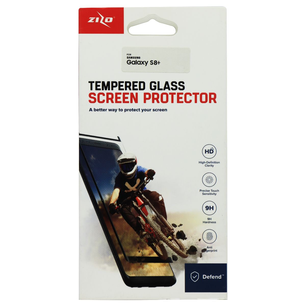 Zizo Tempered Glass Screen Protector for Samsung Galaxy S8+ (Plus) - Clear Cell Phone - Screen Protectors Zizo - Simple Cell Bulk Wholesale Pricing - USA Seller