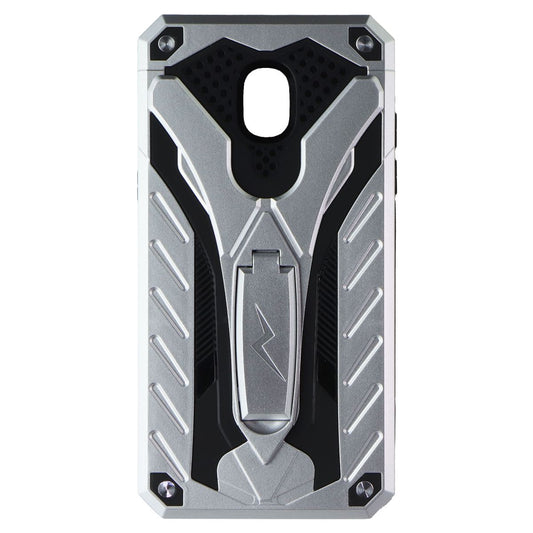 Zizo Static Series Case for Samsung Galaxy Prime 3 / J3 2018 - Silver / Black Cell Phone - Cases, Covers & Skins Zizo - Simple Cell Bulk Wholesale Pricing - USA Seller