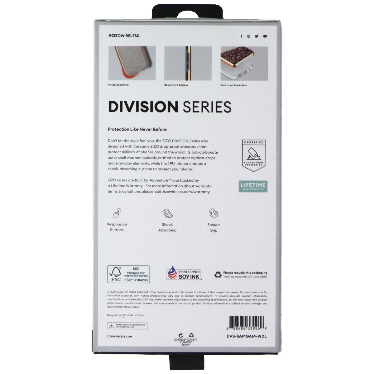 Zizo Division Series Case for Samsung Galaxy A14 5G - Wanderlust/White Cell Phone - Cases, Covers & Skins Zizo - Simple Cell Bulk Wholesale Pricing - USA Seller